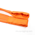 Kekuatan tegangan 10ton 4ply mengangkat tali pinggang webbing sling